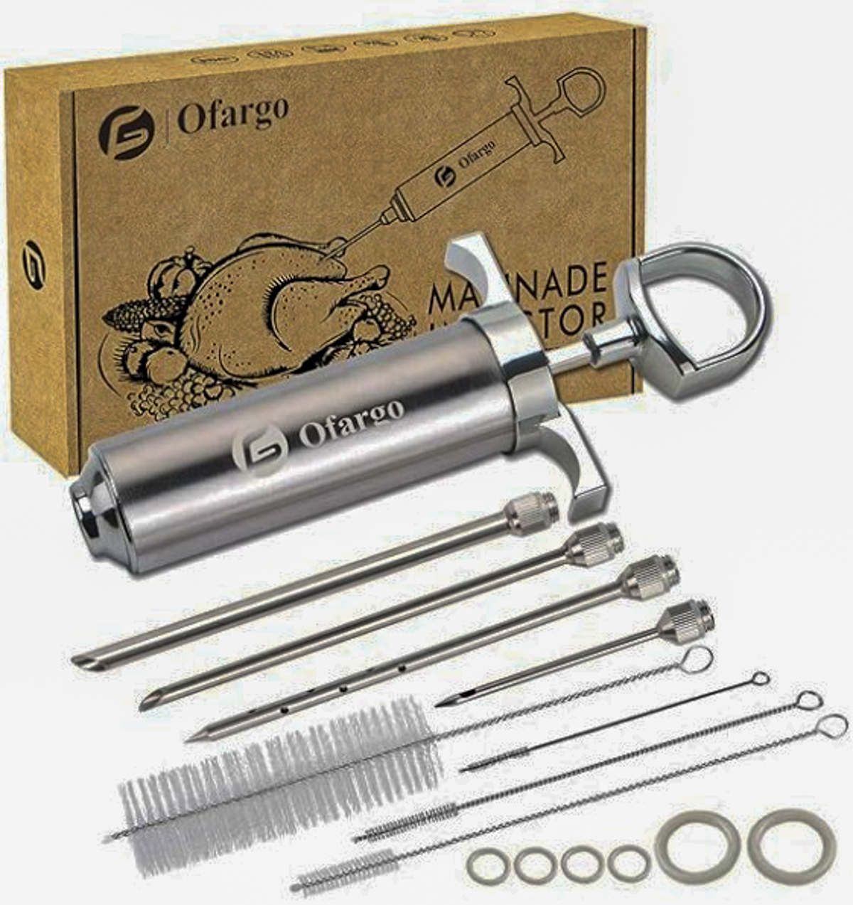 Stainless Steel Meat Injector Syringe